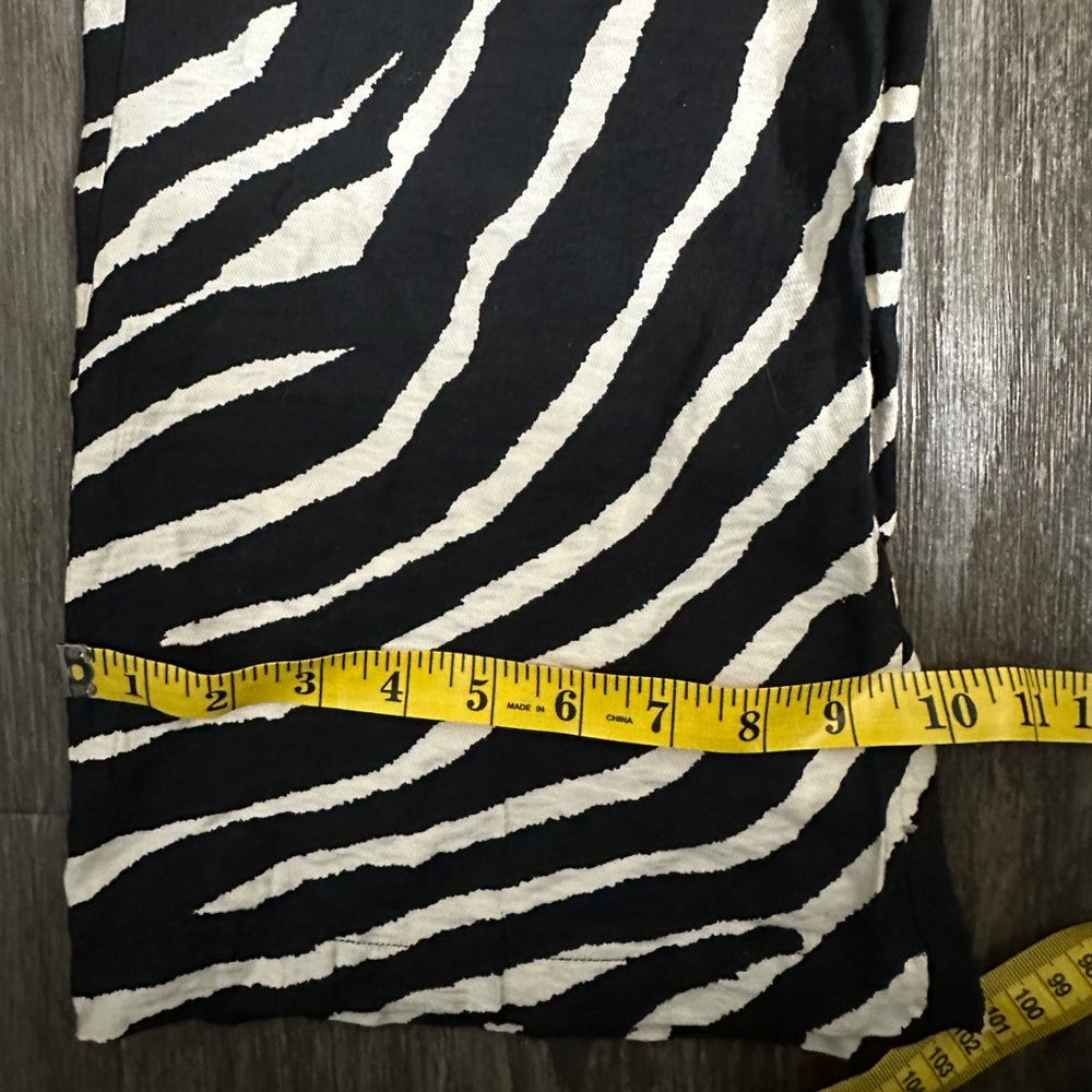 NWOT Sincerely Jules zebra Print Wide Leg Pants Size Large - Picture 10 of 10